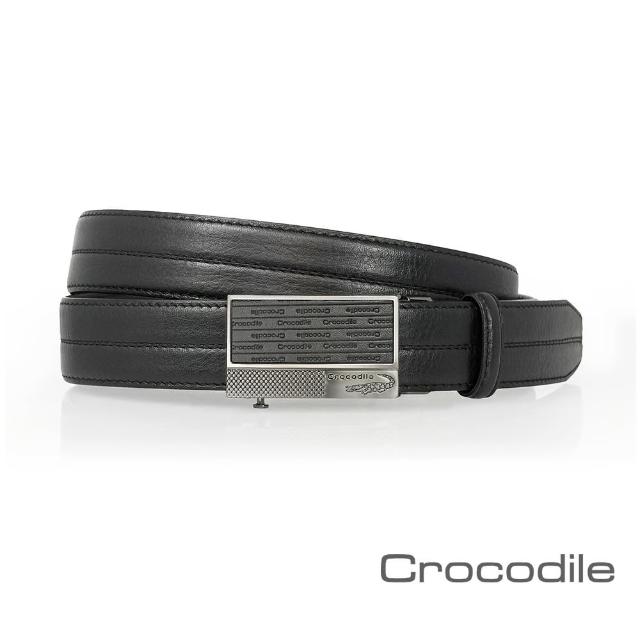 【Crocodile】紳士自動穿扣皮帶 0101-42011-01(義大利進口牛皮)