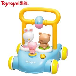 【Toyroyal 樂雅】森林好朋友音樂助步車(學步滑步車幼兒收納方便三階段)