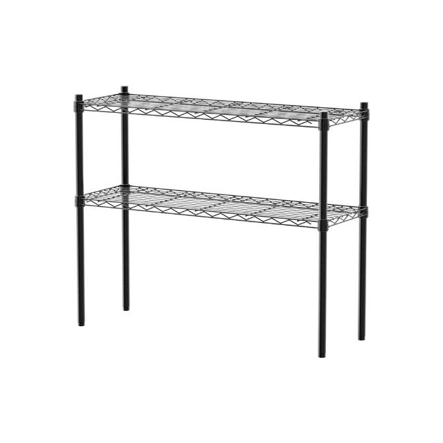 【dayneeds 日需百備】輕型 90x30x75公分 烤漆二層架(鐵力士架/收納層架/鞋架/展示架/層架/鐵架)