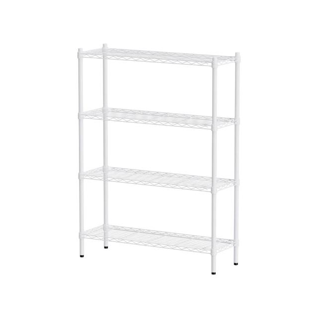 【dayneeds 日需百備】輕型 90x30x120公分烤漆四層架(鐵力士架/收納層架/鞋架/展示架/層架/鐵架)