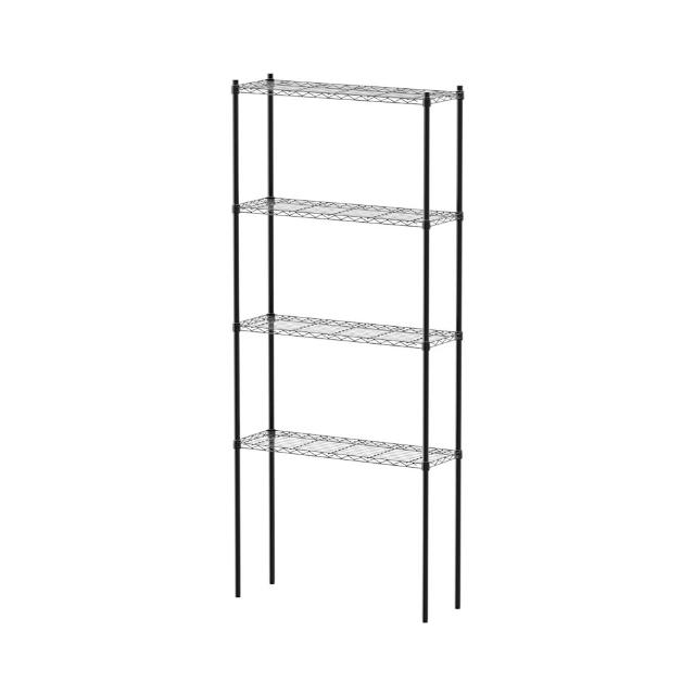 【dayneeds 日需百備】輕型 90x30x210公分 烤漆四層架(鐵力士架/收納層架/鞋架/展示架/層架/鐵架)