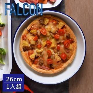 【英國 Falcon】獵鷹琺瑯 琺瑯圓形深盤 26cm(三色可選)