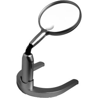 【CARSON 卡薾紳】Lamp LED附座雙倍率放大鏡