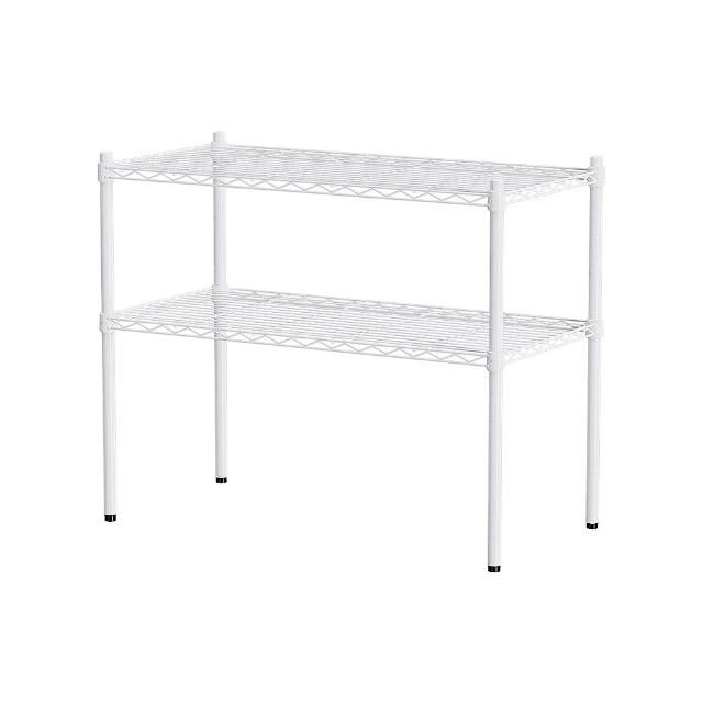 【dayneeds 日需百備】輕型 90x45x75公分烤漆二層架(鐵力士架/收納層架/鞋架/展示架/層架/鐵架)