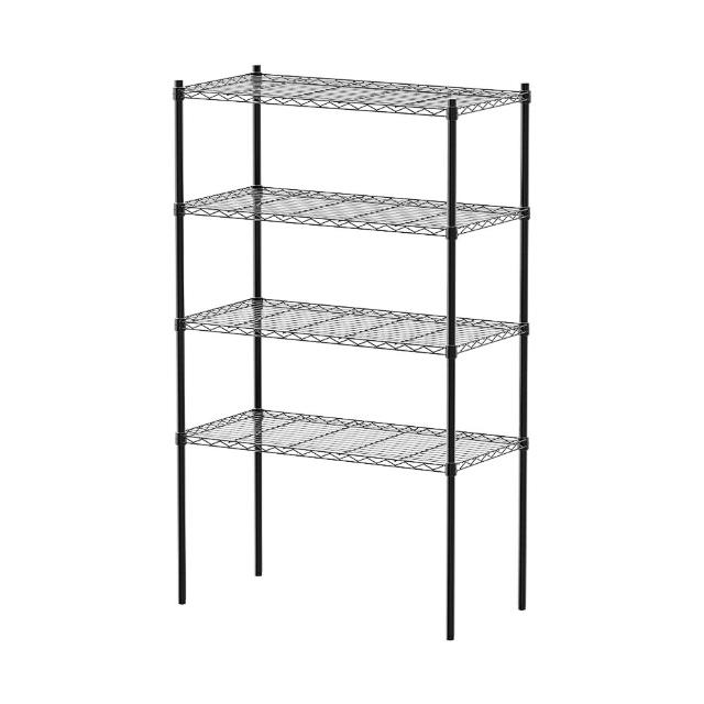 【dayneeds 日需百備】輕型 90x45x150公分烤漆四層架(鐵力士架/收納層架/鞋架/展示架/層架/鐵架)