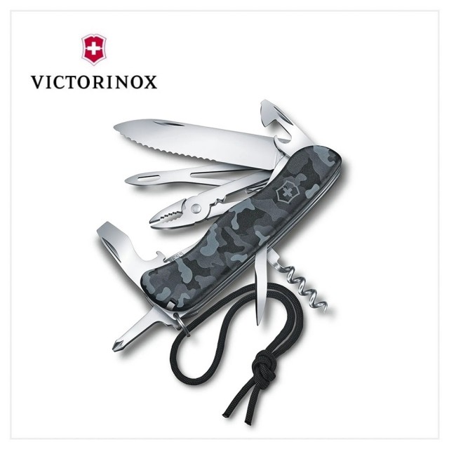 【VICTORINOX 瑞士維氏】Skipper航海刀/海軍迷彩(0.8593.W942)