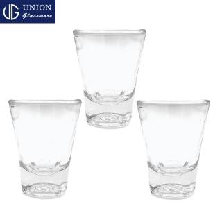 【泰國UNION】底四方玻璃烈酒杯63cc(三入組)