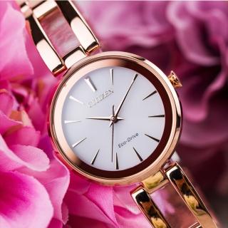 【CITIZEN 星辰】Eco Drive 精緻簡約光動能女錶(EM0639-81A)