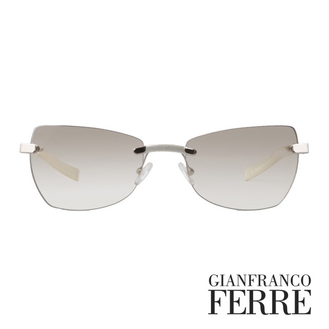 【Gianfranco Ferre】義大利漸層簡約造型太陽眼鏡(透白-GF553-02)