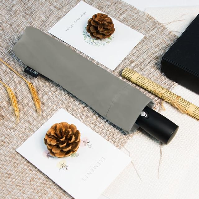 【雙龍牌】買一送一輕量降溫超防曬黑膠自動開收傘速乾防風自動傘(防風超撥水抗UV三折傘晴雨傘B5859)