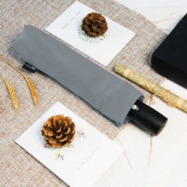 【雙龍牌】買一送一輕量降溫超防曬黑膠自動開收傘速乾防風自動傘(防風超撥水抗UV三折傘晴雨傘B5859)