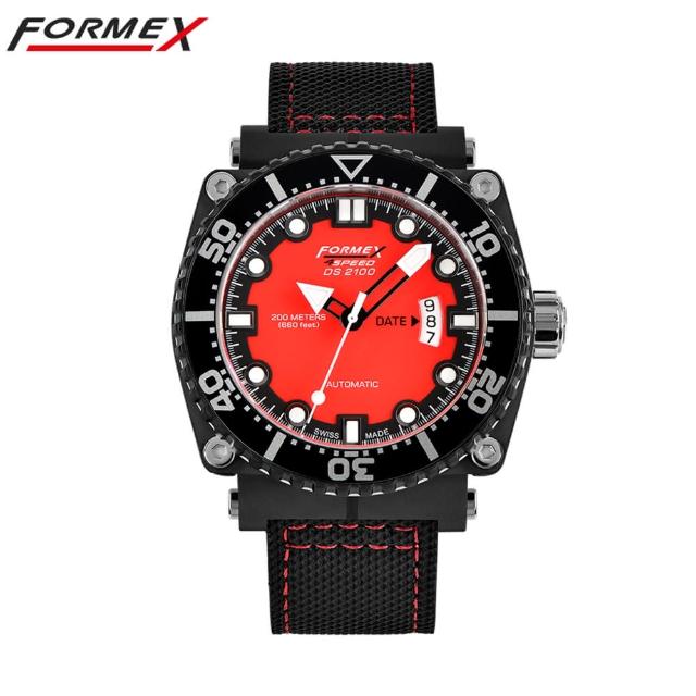 【【Formex】弗美克斯】潛水系列自動表紅色(手錶)