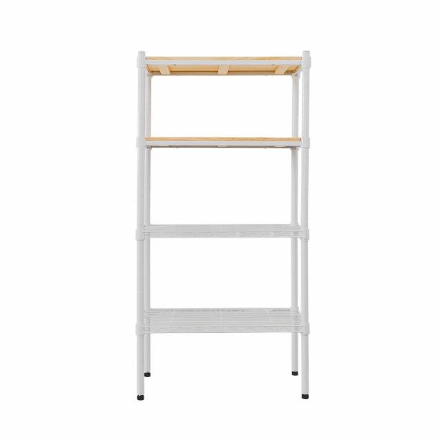 【dayneeds 日需百備】松木 60x30x120公分烤漆四層架 多款可選(木板層架/收納層架/展示架/層架/鐵架)