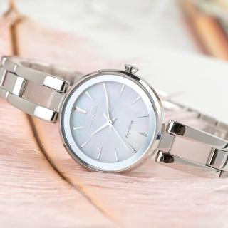 【CITIZEN 星辰】Eco Drive 精緻簡約光動能女錶/銀(EM0631-83D)