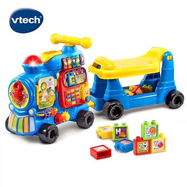 【Vtech】4合1智慧積木學習車(正版代理商公司貨)