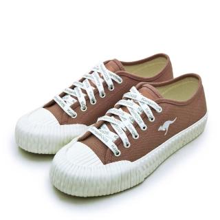 【KangaROOS】女 帆布厚底餅乾鞋 CRUST藍標系列(梅紅 91272)