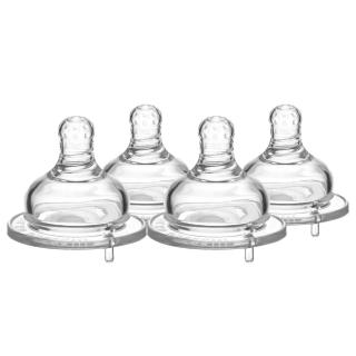 【KU.KU. 酷咕鴨】防脹氣母乳型寬口十字奶嘴L(4入)