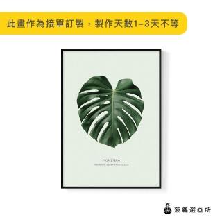 【菠蘿選畫所】欣欣向榮–龜背竹-50x70cm(北歐/攝影/客廳掛畫/複製畫/居家裝飾/餐廳佈置/牆壁裝飾)