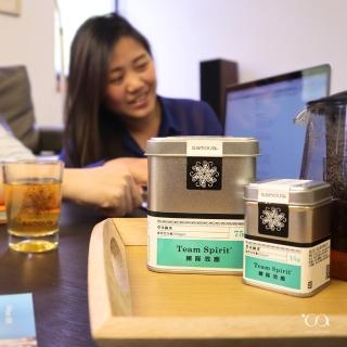 【samova 歐洲時尚茶飲】草本綠茶/含微量咖啡因/Team Spirit 團隊效應(Tea Tin Mini系列)