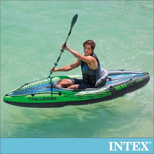 寶盒百貨 INTEX 探險家 充氣船 單人運動獨木舟(橡皮艇