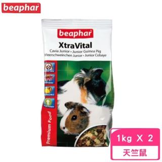 【Beaphar 樂透】超級活力天竺鼠飼料 1kg*2包組