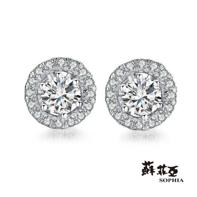 【蘇菲亞珠寶】SIMPLE系列2 WAY鑽石耳環