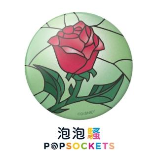 【PopSockets 泡泡騷】二代 PopGrip 美國 No.1 時尚手機支架(永生玫瑰花)