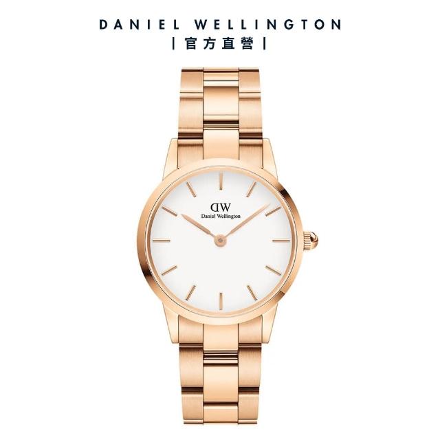 【Daniel Wellington】DW 手錶 Iconic Link 28mm/32mm精鋼錶 特調玫瑰金(DW00100213)