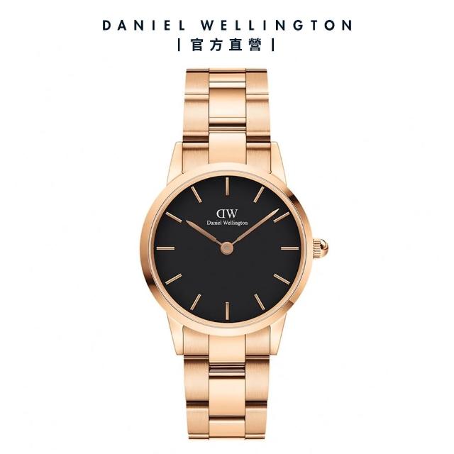 【Daniel Wellington】DW 手錶 Iconic Link 28mm/32mm精鋼錶 特調玫瑰金(DW00100214)