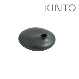 【Kinto】SACCO陶瓷造型花瓶150ml-黑