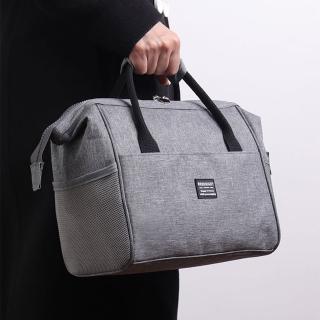 【E.City】防潑水牛津布立體鋼架保溫便當包