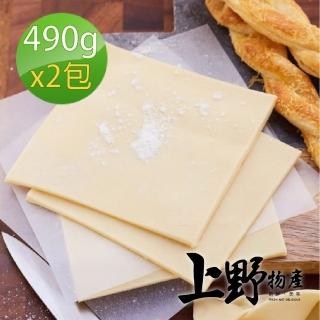 【上野物產】起酥片 x2包 共20片 10片/包(490g土10%/包 酥皮濃湯 起酥片)