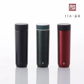 【JIA 品家】竹炭陶淨水芯保溫杯保溫瓶-300ml(紅/黑2色任選)
