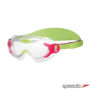 【SPEEDO】幼童進階面罩泳鏡Sea Squad(粉紅 2-6歲適用)