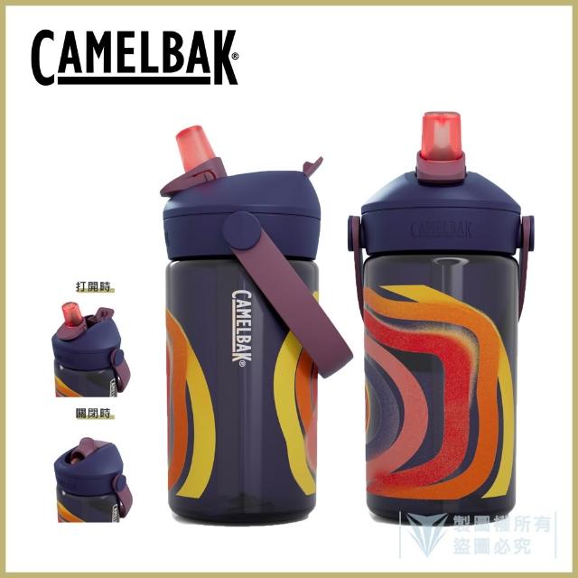 【CAMELBAK】400ml Flip Straw 兒童吸管運動水瓶RENEW(台灣代理公司貨/收闔自動關上防塵蓋)