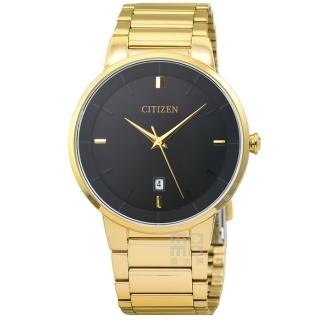 【CITIZEN 星辰】星辰簡約風格石英鋼帶錶-金(BI5012-53E)