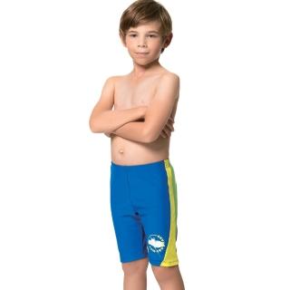 【聖手牌】藍色素面七分男童泳褲(兒童泳裝)