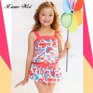 【小薇的店】女童兩件式連身裙泳裝(NO.D85291)
