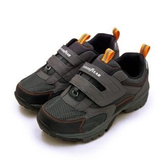 【GOODYEAR 固特異】男 輕量3E寬楦緩震慢跑鞋 樂齡健步系列(灰黑 93388)