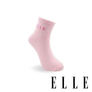 【ELLE】1/2中性短襪-淺粉紅(1/2女襪/女襪/短襪/中性襪/學生襪)