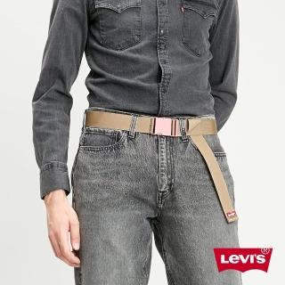 【LEVIS】男款 皮帶 / 街潮釦環設計 / 鮭魚粉 熱賣單品