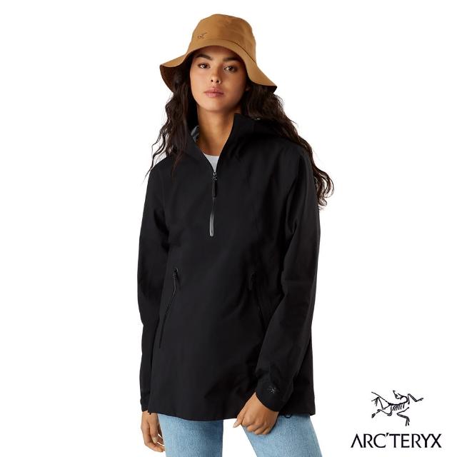 【Arcteryx 始祖鳥】女 24系列 Venda 防風 防水 GORE-TEX 套頭外套(黑)