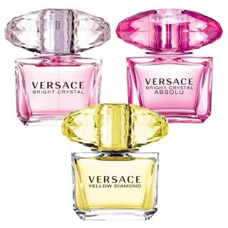 【VERSACE 凡賽斯】香戀水晶+香愛黃鑽+絕對•香戀水晶(5ml 3入組合 公司貨)