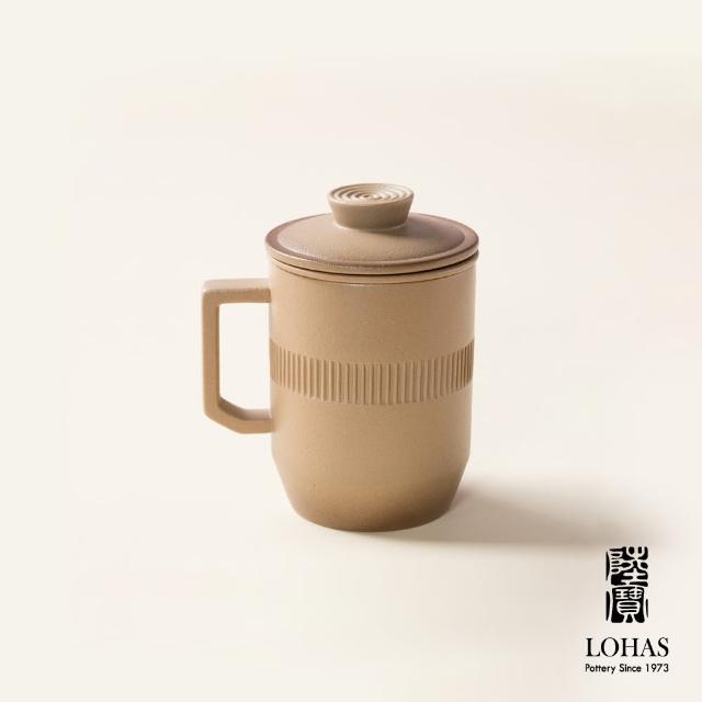 【LohasPottery 陸寶】合意蓋杯(茶杯 陶瓷杯 辦公杯 禮盒組)
