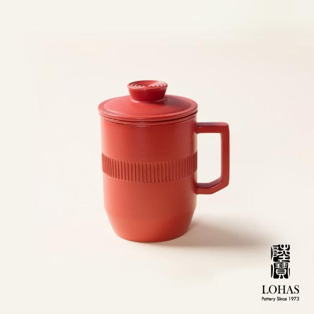 【LohasPottery 陸寶】合意蓋杯(茶杯 陶瓷杯 辦公杯 禮盒組)