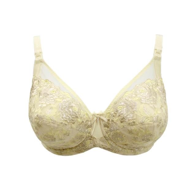 【Gennies 奇妮】2件組*哺乳內衣 美型仿手工刺繡蕾絲內衣(共2色)
