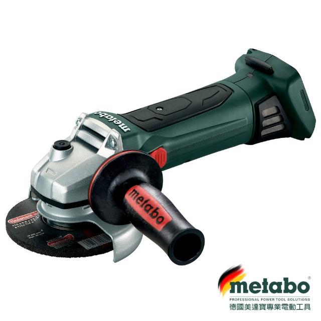 【metabo 美達寶】德國美達寶 18V鋰電德製五英吋砂輪機 無電池充電器(W 18 LTX 125 Quick)
