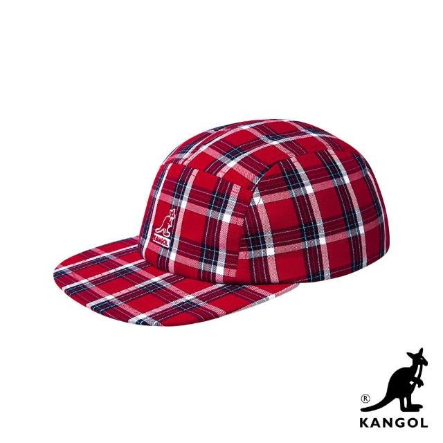 【KANGOL】5 PANEL 格紋棒球帽(紅色)