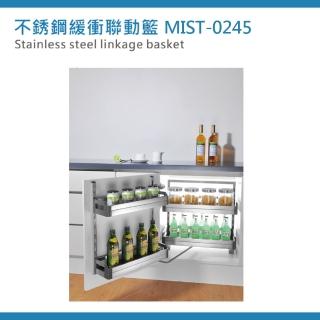 【MIDUOLI米多里】不銹鋼緩衝聯動籃MIST-0245