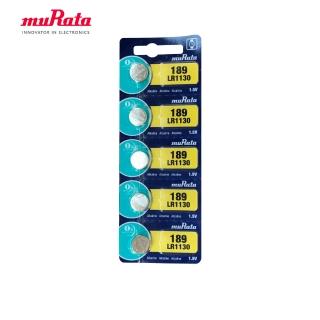 【muRata 村田】LR1130 鹼性鈕扣型電池5入/卡 台灣公司貨